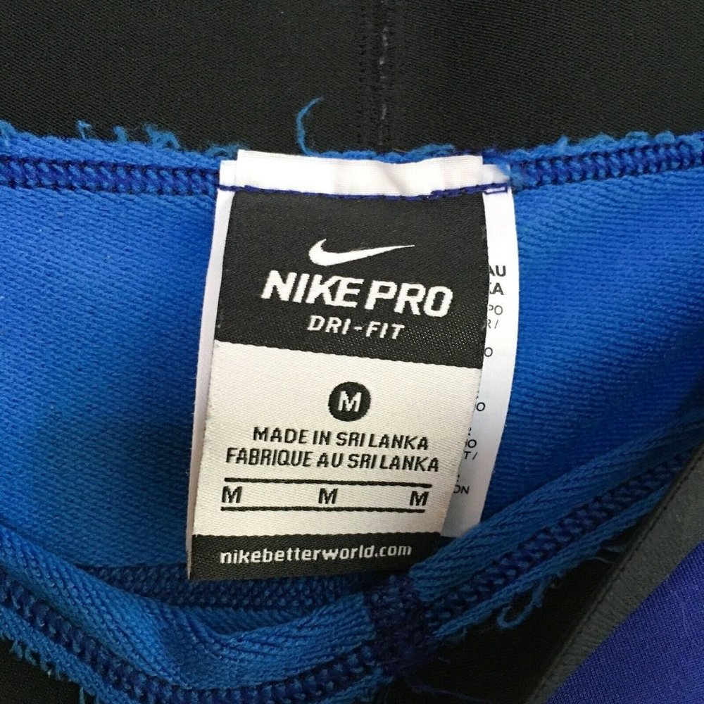 Nike Pro Hyperwarm Leggings Blue Size Medium - Picture 3 of 7